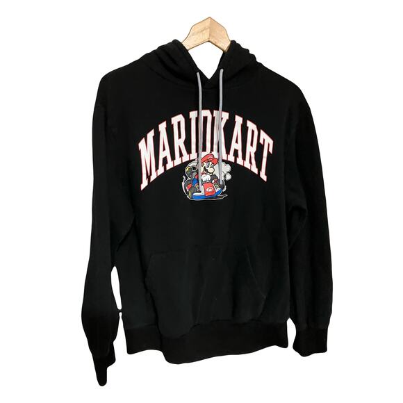 Mario Kart Men’s Size Large Black Hoodie Cotton Blend Nintendo - Picture 1 of 10
